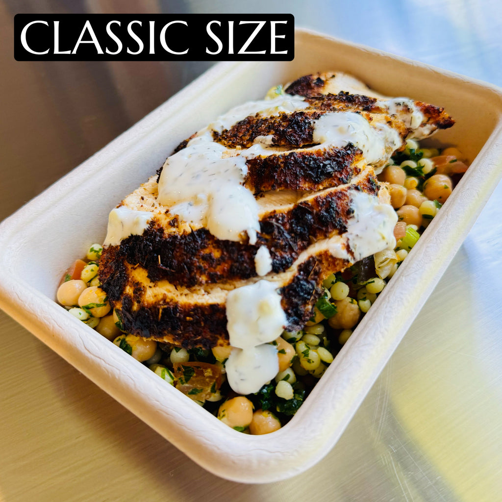 Tuscan Chicken w/Pearl Cous Cous & Mint Yoghurt - Classic Size