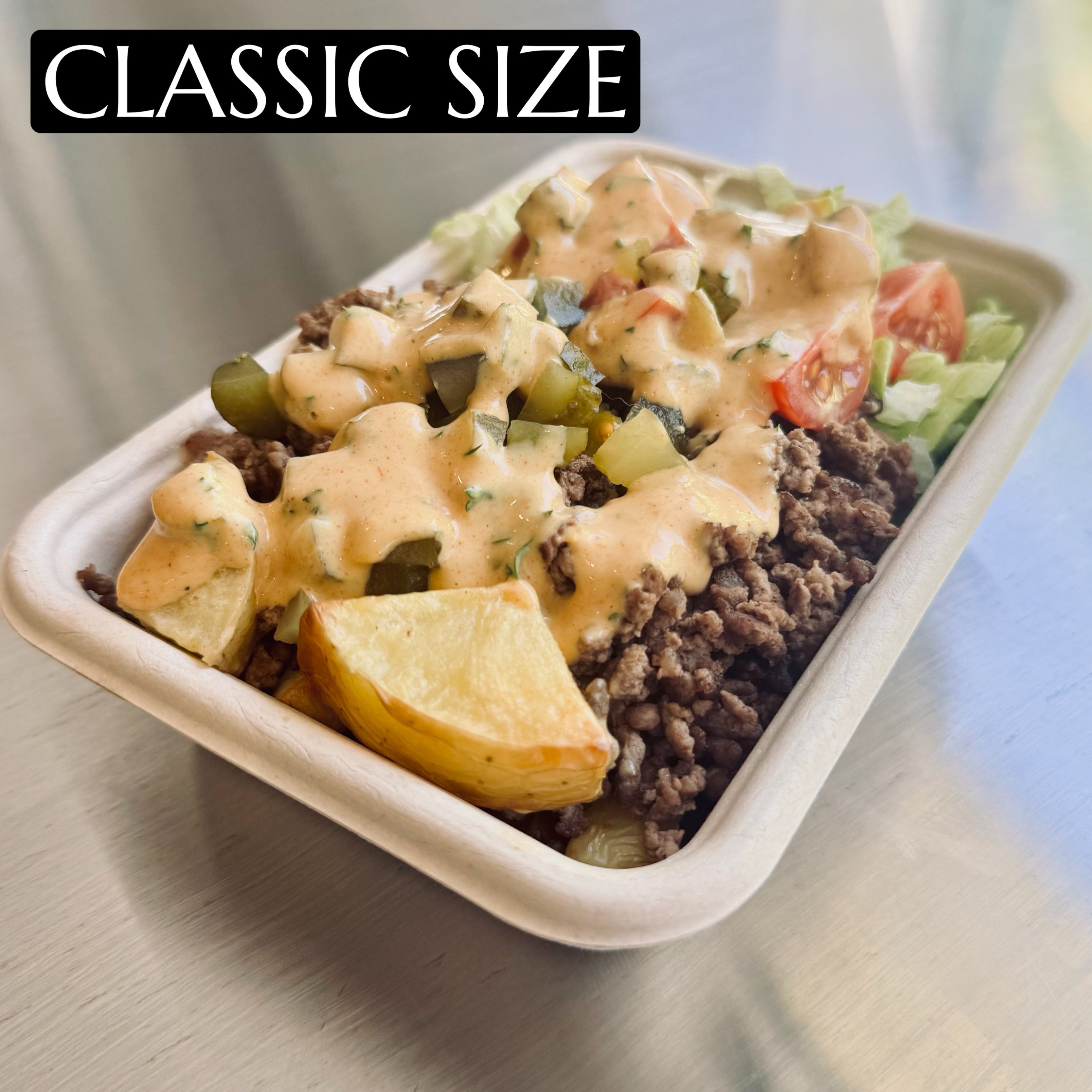 Beef Burger Bowl - CLASSIC