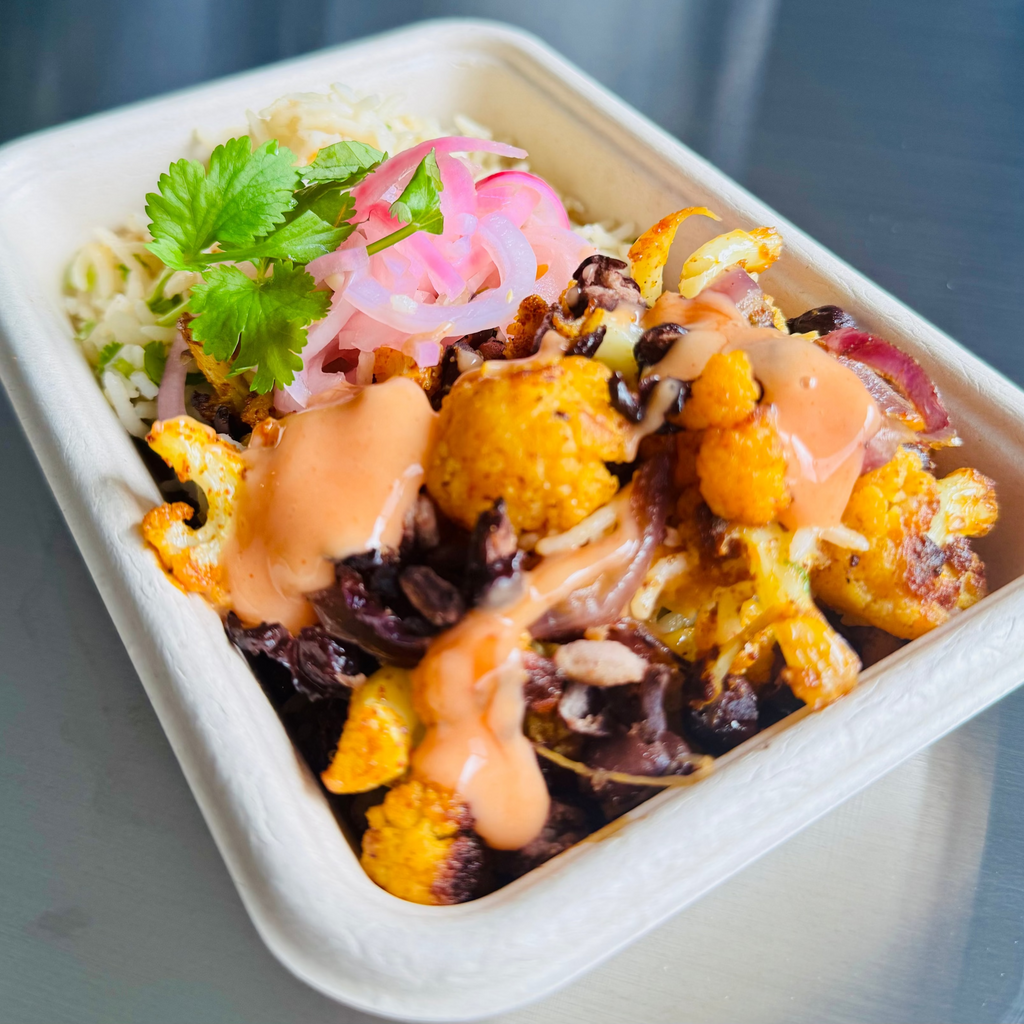 Roasted Cauliflower Burrito Bowl