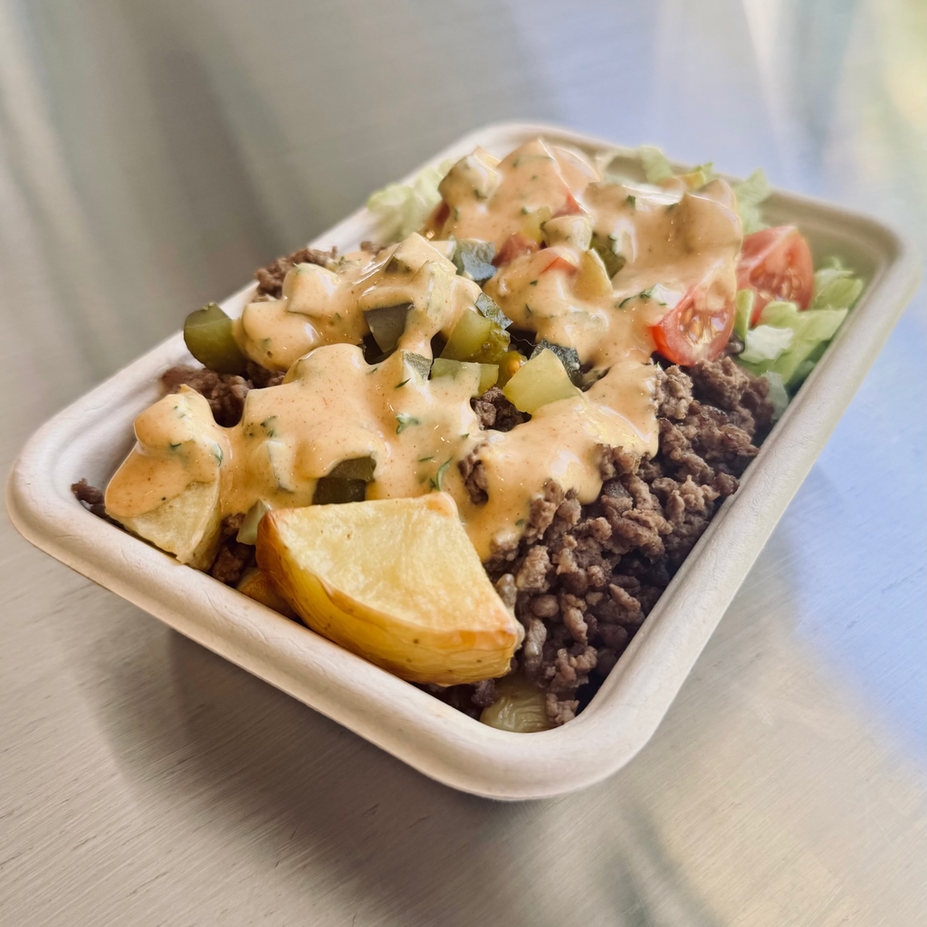 Beef Burger Bowl